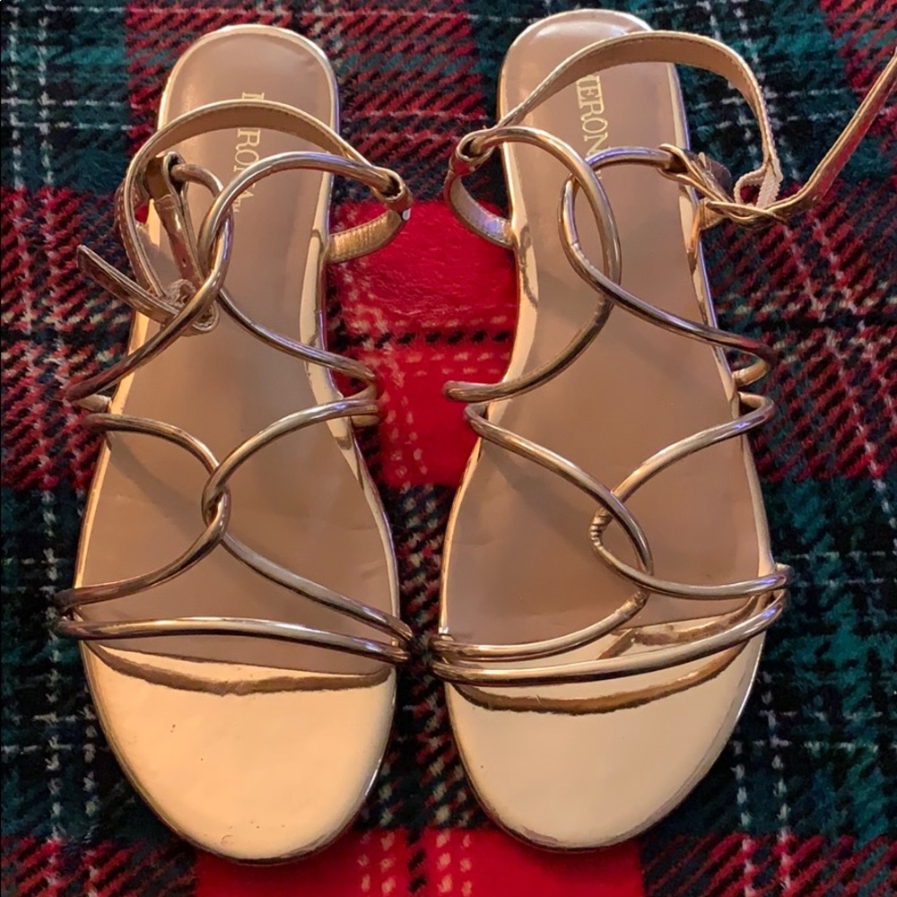 Gold sandals